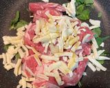 ワンパンで豚こま丸め焼き作り方4写真