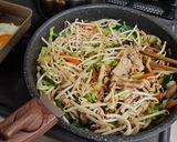 ボリューム満点、大盛り焼きそば作り方5写真