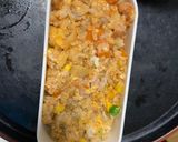 レンジ簡単クリーミー洋風ガパオ味炒飯弁当作り方13写真