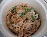れんこんと大豆ミートの煮物作り方2写真