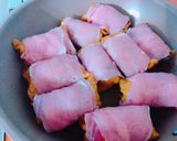 ＊豚肉と味付いなりのキャベチーズ巻き＊作り方2写真