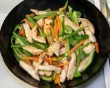 鶏胸肉の青椒肉絲っぽい炒めもの作り方6写真