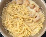 ホタテの和風味噌クリームパスタ作り方5写真