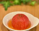 夏バテ解消！冷蔵保存☆コク旨スープの丸ごとトマト作り方6写真