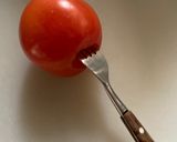 炙りトマトの皮むき作り方1写真