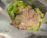 トマトレタス水菜ツナのゴマドレサラダ作り方2写真