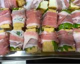 焼き揚げ豆腐の豚チーズしそ巻き作り方2写真