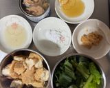 鯖缶と小松菜・厚揚げの生姜味噌炒め作り方1写真