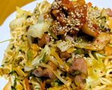 大好き塩らーめんでキムチやきそば作り方6写真