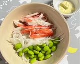 カニカマと枝豆のわさびマヨサラダ作り方2写真