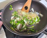 余り物で♪ お肉とピーマンの春雨炒め作り方8写真