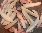 れんこんのベーコンガーリック炒め作り方3写真