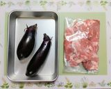 ワンパン簡単今日の夕飯豚こまナス味噌炒め和食作り方1写真