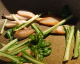 ギョニソを美味しく食べたくて小松菜卵炒め作り方1写真
