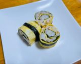 ふくさ巻き（大葉×梅×卵巻き）作り方5写真