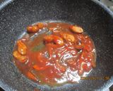 ナポリタン風に ハンバーグをのせて😋作り方2写真