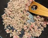 ひき肉ニラあんかけごはん作り方3写真