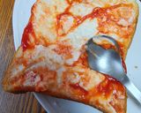 クリームチーズとケチャップのトースト作り方3写真