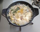 水菜と豆富の鯖缶鍋作り方8写真
