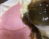 ハムともずく酢のキャベツサラダ作り方2写真