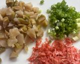 搾菜と干し海老の炒飯作り方1写真