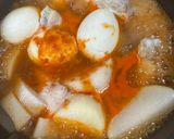 韓国風手羽元と大根の煮物作り方4写真
