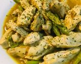 あまったカレー●鶏肉とアスパラガスのカレー炒め作り方4写真