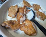 チキンフリカッセ（鶏のクリーム煮）作り方7写真