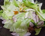 たっぷりキャベツと豚ばらのポン酢炒め作り方3写真