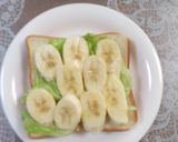 バナナとホイップクリームのサンドイッチ作り方3写真