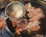 簡単🌟豚しゃぶ肉のかぼす醤油炒め作り方2写真