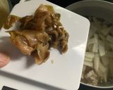 大根と豚バラの搾菜入り中華スープ作り方4写真