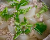 かぶと鶏ミンチのあんかけ風♪作り方5写真