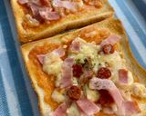小学生が作る🍖カルパスピザトースト🍕作り方5写真