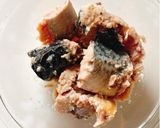 さば缶の梅おろし和え作り方1写真