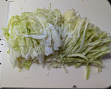 とろ～り♡キャベツとひき肉の和風炒め作り方1写真