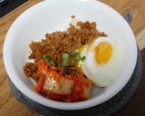不器用豚挽そぼろ丼（韓国風作り方2写真