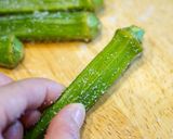 電子レンジで♪オクラの塩昆布ナムル作り方1写真