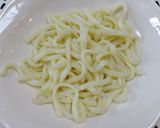 豆苗とベーコンの入ったうどん♬作り方2写真