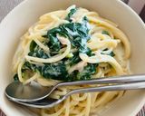 ほうれん草とツナのクリームパスタ作り方6写真