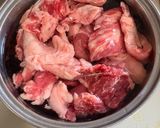 圧力鍋で、トロトロ牛すじビーフシチュー作り方1写真