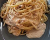 鮭ほぐしクリームパスタ作り方6写真
