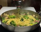 菜の花と蛤とホタルイカのパスタ作り方21写真