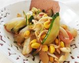 焼き玉ねぎとキュウリの味噌わさび和え作り方5写真