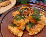 おかんレシピ𓀤𓀣鶏肉の大葉巻き照り焼き作り方8写真