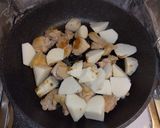 シャクシャク長芋と鶏肉の照り焼き煮作り方3写真