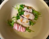 豚バラ肉の豆苗巻き作り方2写真