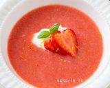 簡単！いちごスープ〜水切りヨーグルト添え作り方6写真