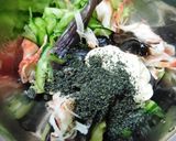 蒸しなすときゅうりの味噌マヨゴマ和え作り方4写真