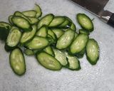 きゅうりと竹輪とトマトで、マヨ胡麻和え作り方1写真